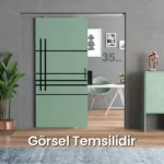 Sürgülü Kapı Mekanizması Kayar Kapı (3 Mt Ray Dahil)